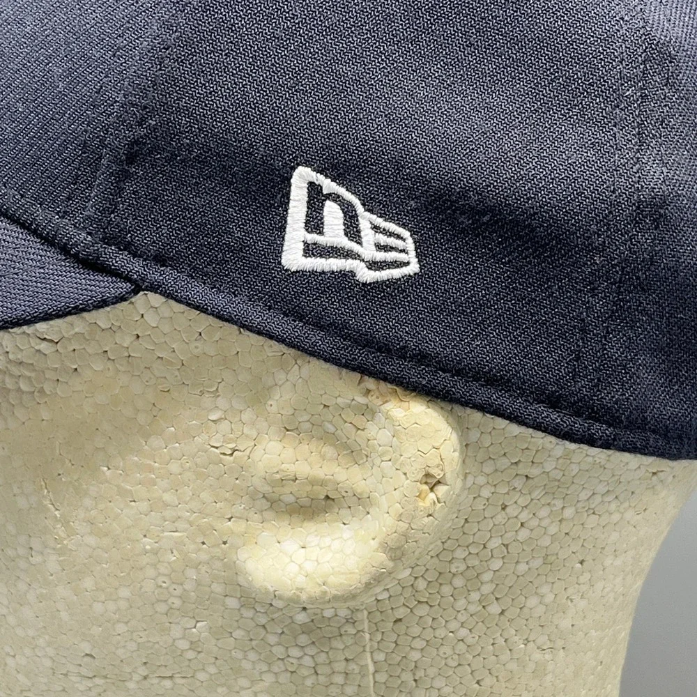 New Era Atlanta Braves 39Thirty Hat Tomahawk Logo Navy S‎ M Men Gorpcore